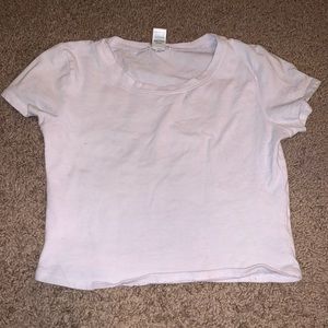 white crop top